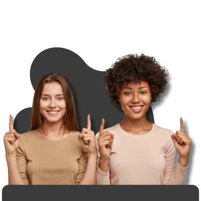 mulheres apontando_mobile